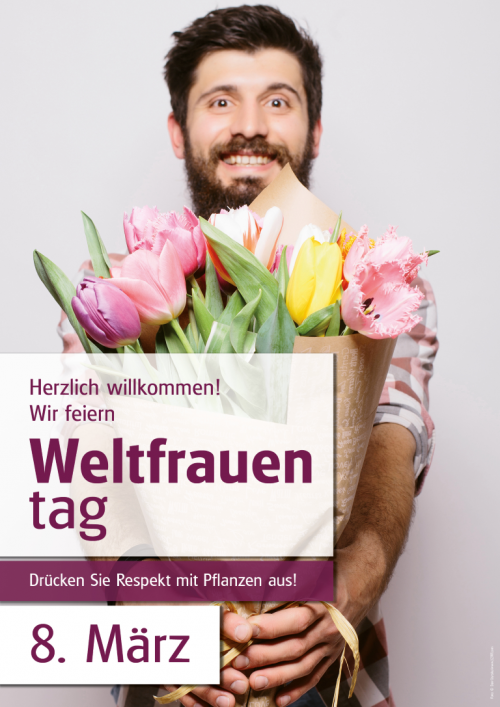 Poster Weltfrauentag - mit Menschen