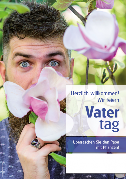 Poster Vatertag - mit Menschen