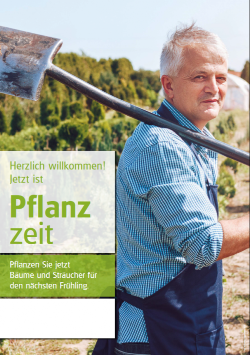 Poster Pflanzzeit - mit Menschen